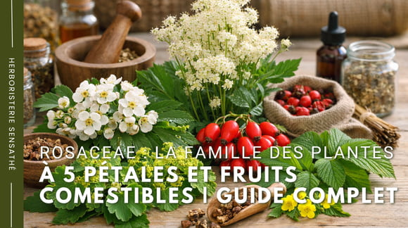 Rosaceae  La famille des plantes à 5 pétales et fruits comestibles - Guide complet - Herboristerie Sensathé
